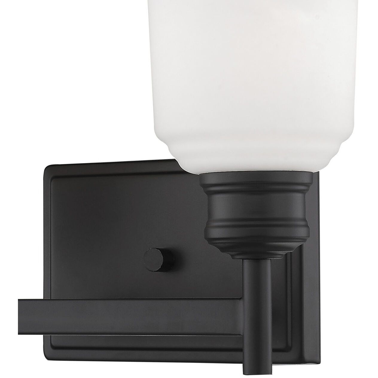 Burbank 2 Light 9.25 inch Matte Black Bathroom Vanity Light Wall Light
